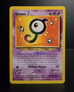 Pokemon TCG - UNOWN J #38 - BLACK STAR PROMO - SPELL OF THE UNOWN (2001) - MP - Image 1