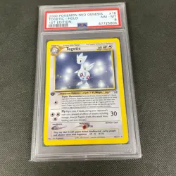 Pokemon Neo Genesis #16 Togetic-Holo 1st Edition PSA 8 NM-MT - Image 1
