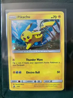 Pikachu SM81 Sun and Moon Holo Pokemon TCG Promo Black Star - Image 1