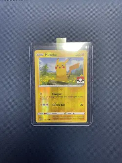 Pikachu 049/203 | Pokemon League Stamp | Evolving Skies | Reverse Holo | NM - Image 3