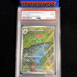 2023 Pokemon Mew en Ivysaur #167 Illustration Rare PSA 9 MINT - Image 4