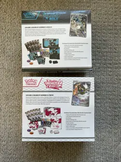 Pokemon TCG Black Bolt and White Flare ETB - FACTORY SEALED ( 2 ETBS - 1 Each) - Image 2