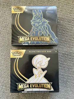 Pokemon Lot Of 2 Mega Evolution Elite Trainer Boxes ETBs New Factory Sealed - Image 1