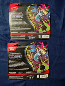 Pokemon Phantasmal Flames TCG Sneasel & Weavile 3 Pack Blister lot of 2 in hand - Image 4