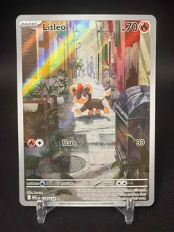 Pokemon TCG Mega Evolution: Litleo (Illustration Rare) English 139/132 (NM) - Image 1
