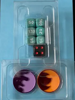 Pokemon Destined Rivals Damage Counter Dice Set and Coin - Team Rocket Dice Set - Image 1