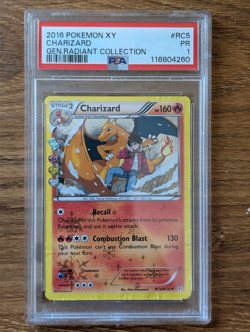 2016 Pokemon XY Generations PSA 1 Charizard Radiant Reverse Holo RC5 RC32 POOR - Image 1