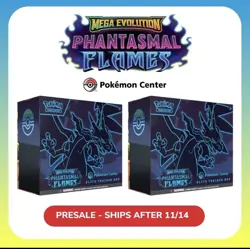 PRESALE 2x Pokemon Center Phantasmal Flames ETBs CONFIRMED PREORDER PKC - Image 1