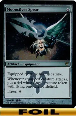 1x - Moonsilver Spear - FOIL - Prerelease Promo Card - NM MTG - Image 1