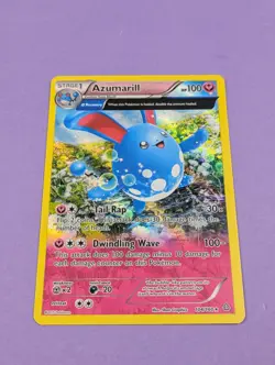 Azumarill - 104/160 - Rare Holo Primal Clash - Pokemon Card - NM - Image 1