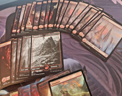 MTG Full Art Mountains Set - 57 Card Lot - NEO, ONE, DMU, UNF, THB, and More - Image 3
