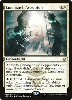 Luminarch Ascension x1 Masters 25 MTG Magic The Gathering White Enchantment Card - Image 1