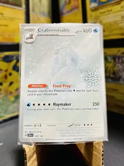 Crabominable 149/142 Illustration Rare Holo Pokemon Card NM Condition Sealed - Image 1