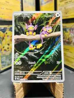 Aipom 211/182 Illustration Rare Holo Pokemon Card NM Condition Never Played - Image 1