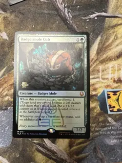 Badgermole Cub Prerelease Cards Foil - Image 1