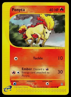 Pokemon Card - Ponyta Aquapolis 102/147 Common Non Holo - Image 1