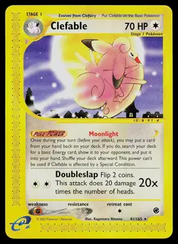 Pokemon Card - Clefable Expedition 41/165 Rare Non Holo - Image 1
