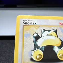 1999 Pokemon Card TCG Non -Holo Base Set 2 Snorlax - 27/64 Rare DAMAGED - Image 4