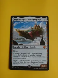 Skysovereign, Consul Flagship. Mythic Vehicle. NEC MTG Card. - Image 1