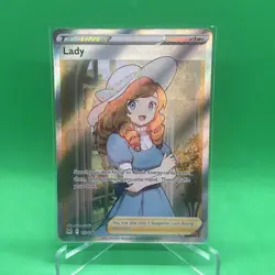 Lady 193/196 Pokemon Card SWSH Lost Origin Full Art Trainer Holo Ultra Rare NM - Image 1