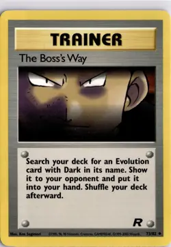 Pokemon Card TCG Team Rocket The Boss’s Way 73/82 Trading Card TCG - Image 1
