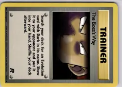 Pokemon Card TCG Team Rocket The Boss’s Way 73/82 Trading Card TCG - Image 5