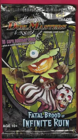 Duel Masters "Fatal Brood of Infinite Ruin DM-09" 10-Card Sealed Booster X1 - Image 1