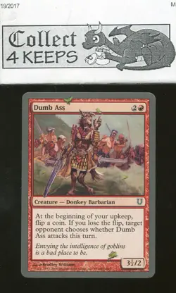 Magic the Gathering Unhinged: Dumb Ass (Red Light Play) - Image 1