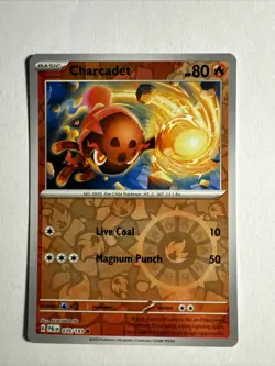 1x Paldea Evolved Pokemon Charcadet Reverse Holo Englisch NM/M Pokemon - Image 1