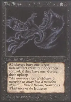 1x The Abyss Light Play, English Legends MTG Magic - Image 1