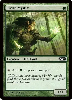 X 1 Elvish Mystic NM M14 MTG Magic The Gathering - Image 1