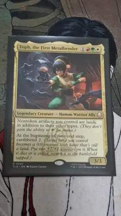 in hand TOPH, THE FIRST METALBENDER x1 mtg NM-M The Last Airbender Rare NM - Image 1