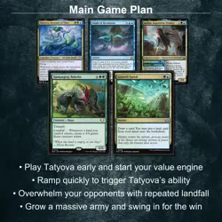 Tatyova, Benthic Druid Magic Gathering Commander Landfall Value Deck EDH - Image 2