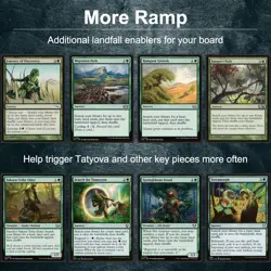 Tatyova, Benthic Druid Magic Gathering Commander Landfall Value Deck EDH - Image 4