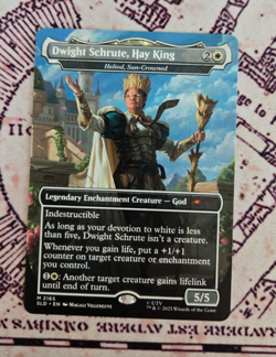 MTG Dwight Schrute, Hay King - Heliod Sun-Crowned Secret Lair The Office NM - Image 1