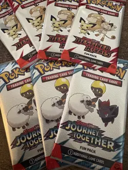 Pokemon TCG Fun Pack Lot - Journey Together, Destined Rivals - Image 1