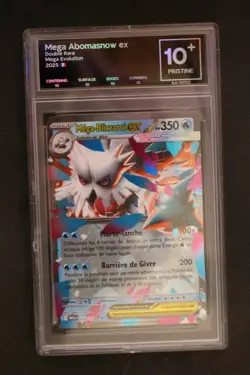 2025 Carte Pokemon Mega Abomasnow ex (Mega Evolution 036/132) FLG 10+ - Image 1
