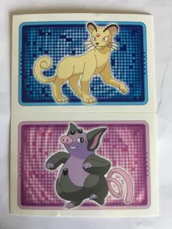 STICKER POKEMON N°53 " PERSIAN " N°326 " GRUMPIG " MERLIN TOPPS SERIE 2005 - Image 1