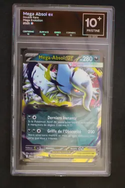 2025 Carte Pokemon Mega Absol ex (Mega Evolution 086/132) FLG 10+ - Image 1