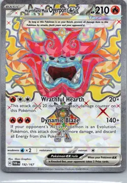 Pokemon TCG Hearthflame Mask Ogerpon ex 192/167 Twilight Masquerade NM - Image 1