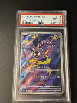 PSA 10! GEM! Gastly (177/162) Temporal Forces S&V Illustration Rare Pokemon Card - Image 1