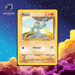 Carte Pokemon Machoc 52/102 Wizards Set de Base Francais - Image 1