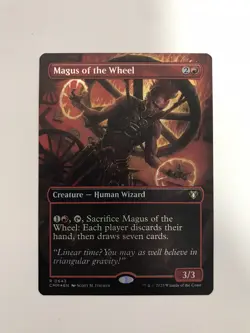 Magus of the Wheel Foil Extended Borderless MTG Magic Gathering Card NM Mint CMM - Image 1