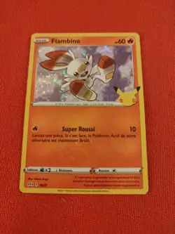 FLAMBINO 16/25 PV70 HOLO MCDONALD'S MACDO 25 ANS 2021 RARE CARTE POKEMON FR - Image 1