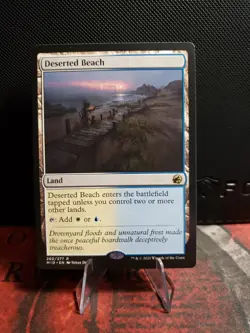 MTG Deserted Beach 260/277 Innistrad Midnight Hunt Regular Rare Land - Image 1