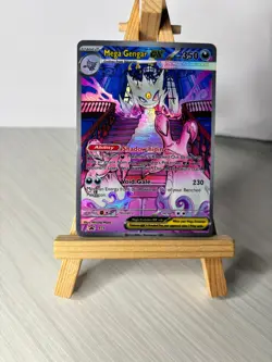 Mega Gengar EX Shiny Illustration Rare Pokemon TCG Artwork from Italian Artist - Image 3