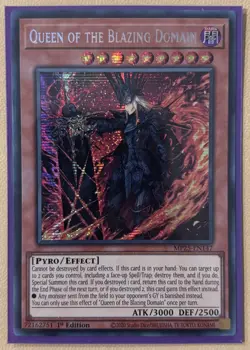 Queen of the Blazing Domain MP25-EN147 Prismatic Secret Rare 1st Ed - Image 1