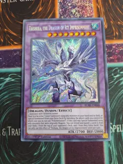 Yu-Gi-Oh! Trishula, the Dragon of Icy Imprisonment BLAR-EN048 Secret Rare 1st NM - Image 1