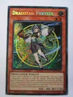 Yugioh! Dracotail Phryxul Dood-En023 Secret 1st Ed Near Mint!! - Image 1