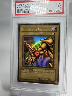 Yu-Gi-Oh! Right Arm the Forbidden One Legend of Blue Eyes 1st Ed LOB WAVY PSA 5 - Image 2